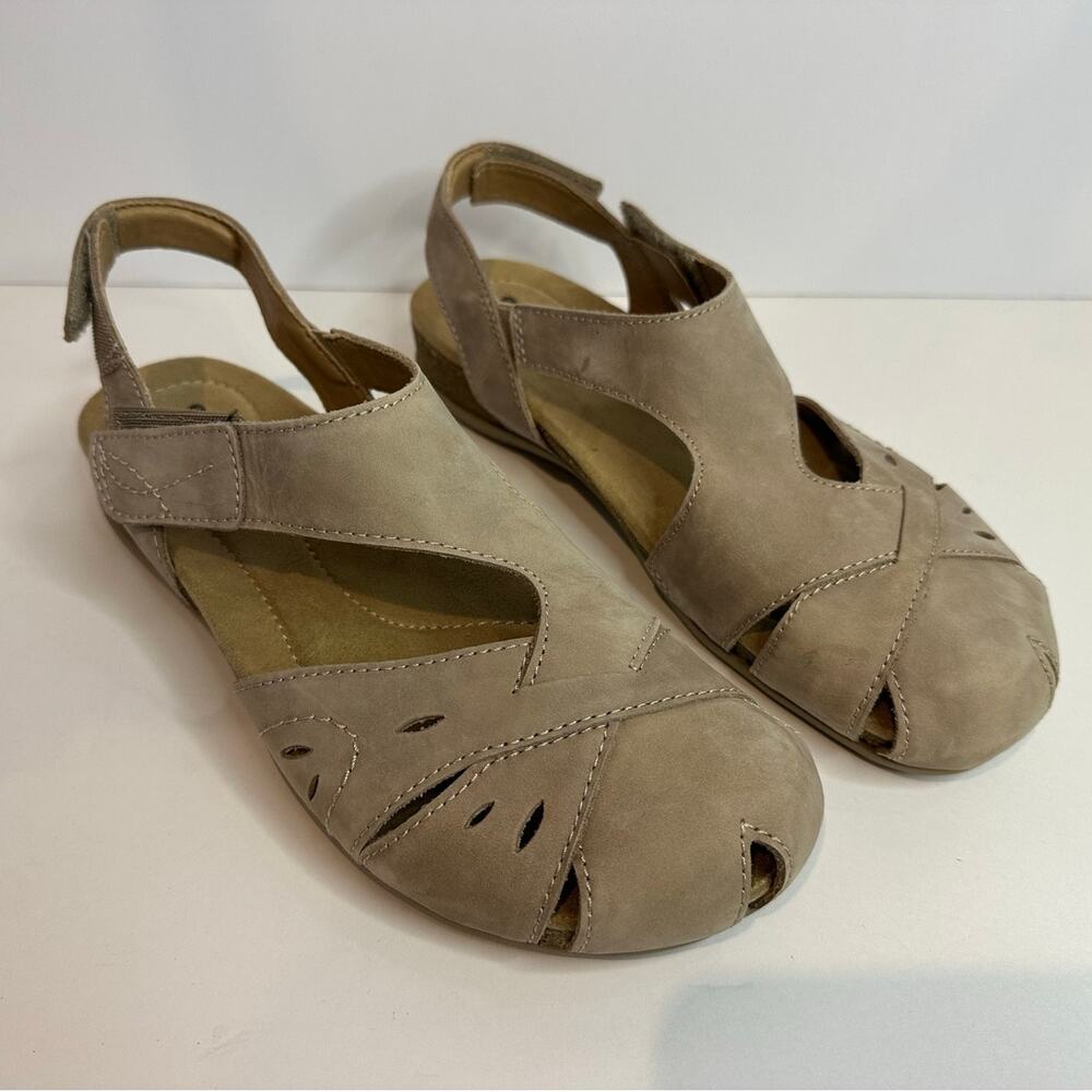 Earth Origins Birdine Leather Fisherman Sandal Taupe 8.5N NWT Gorpcore Boho